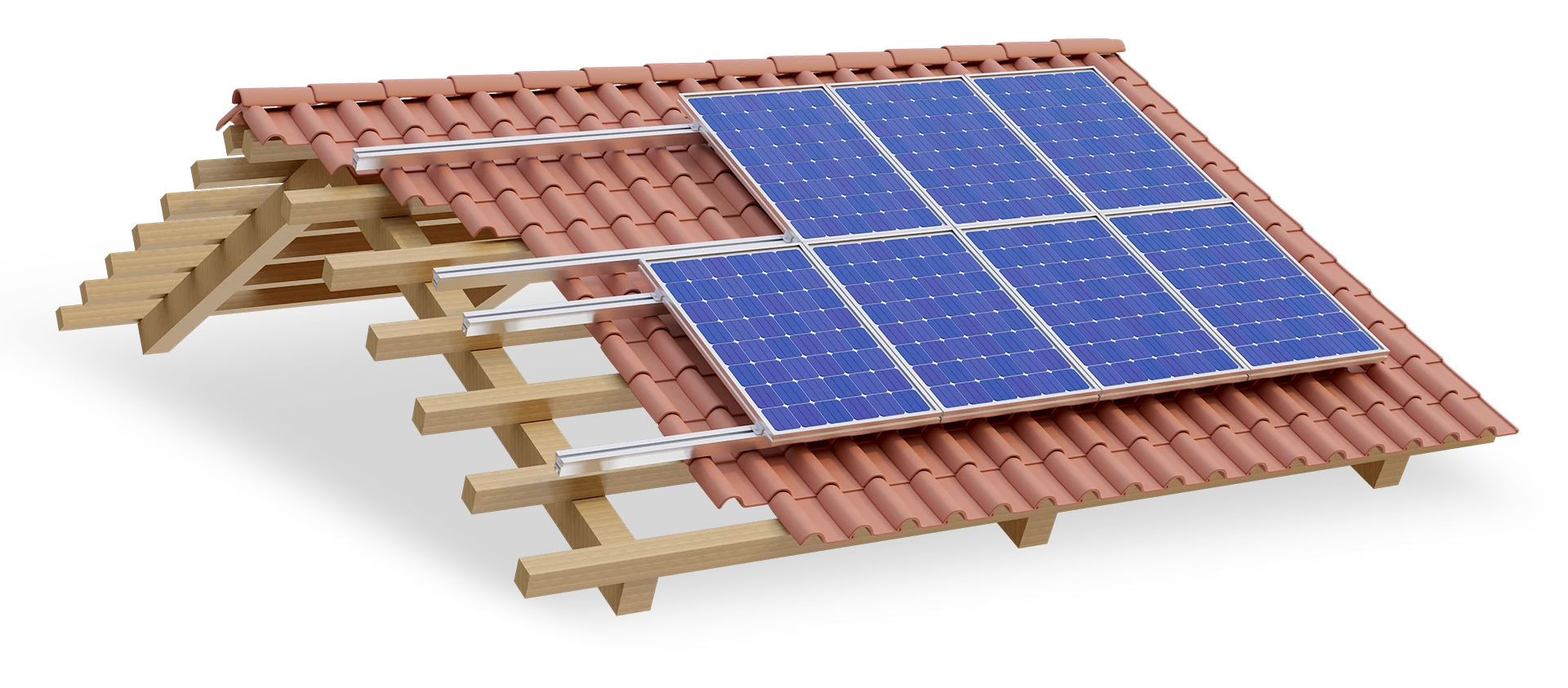 Solar roof mounting system